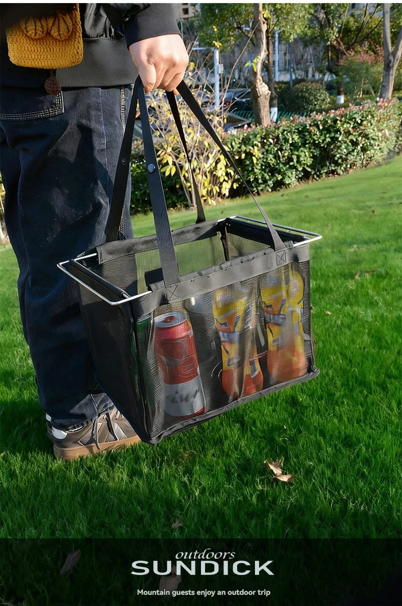 Outdoor camping handbag picnic bag compatible with IGT unit mesh filter basket large capacity