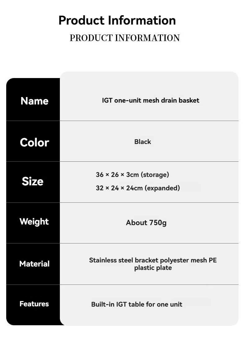 Outdoor camping handbag picnic bag compatible with IGT unit mesh filter basket large capacity