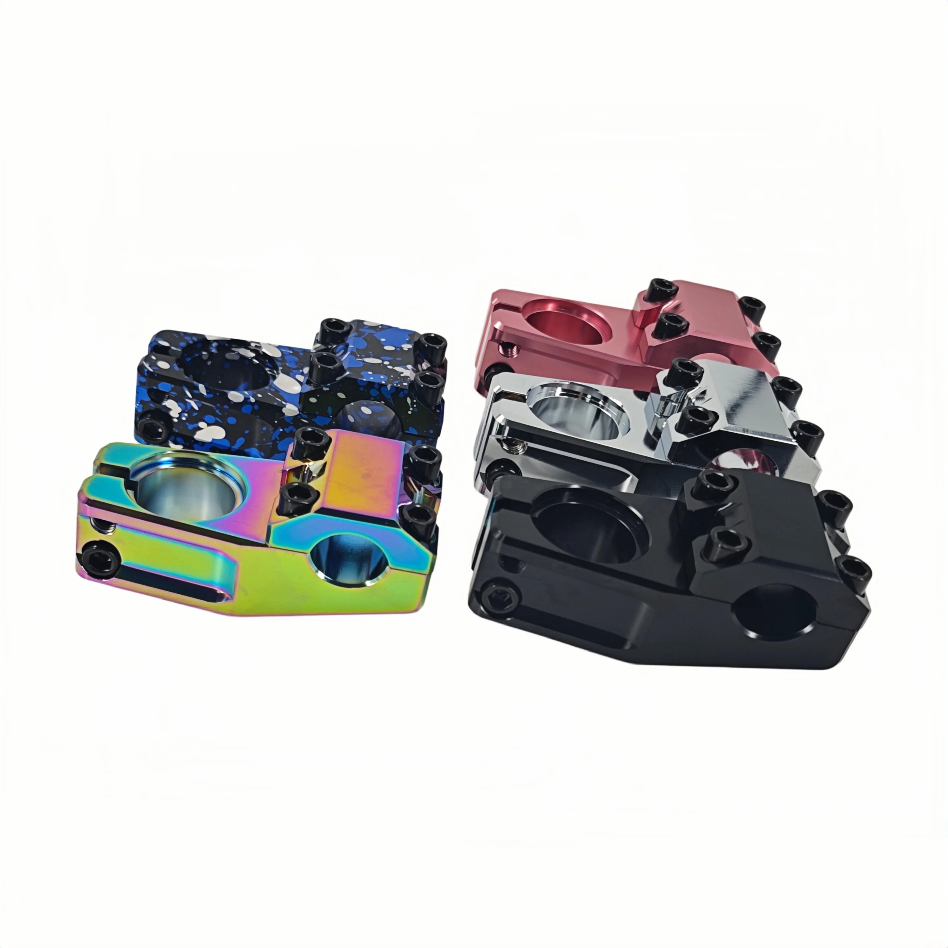 BMX Stem 22.2*28.6mm 50mm Lightweight Aluminimun Alloy CNC Bicycle Stem BMX Handbar Stem For Street Freestyle Bike Cycling Part