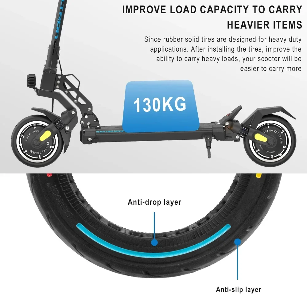 8.5x2.5 Off-road Solid Tire for Dualtron Mini Speedway Leger Scooter Accessories 8.5Inch Rubber Explosion Proof Tubeless Tyre