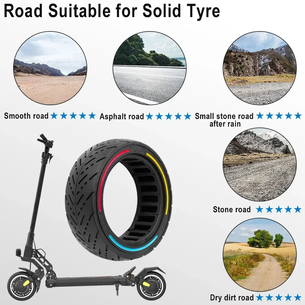 8.5x2.5 Off-road Solid Tire for Dualtron Mini Speedway Leger Scooter Accessories 8.5Inch Rubber Explosion Proof Tubeless Tyre
