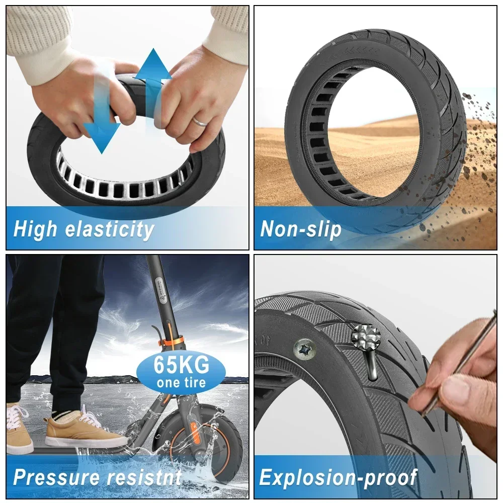 8.5x2.5 Off-road Solid Tire for Dualtron Mini Speedway Leger Scooter Accessories 8.5Inch Rubber Explosion Proof Tubeless Tyre
