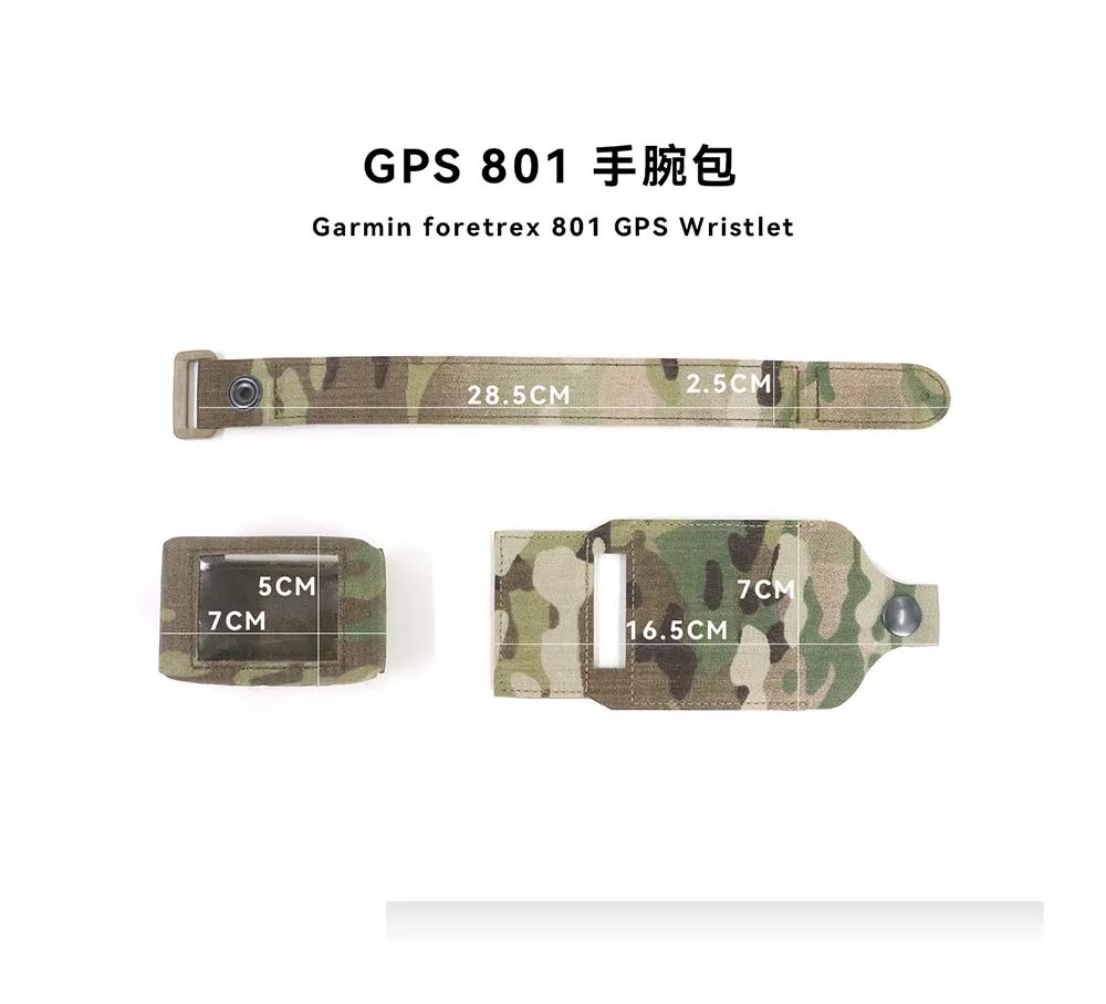 Tactical GPS Wrist Bag Portable Digital Protective Storage Pouch for Foretrex 801 GPS