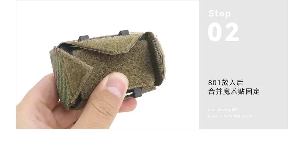 Tactical GPS Wrist Bag Portable Digital Protective Storage Pouch for Foretrex 801 GPS