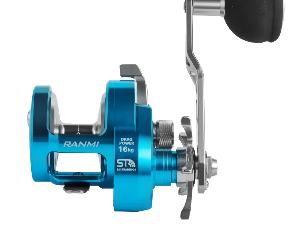 RANMI JIGGER A500 Fishing Reel Drum Wheel Slow Jigging Reel Max Drag 16kg Gear Ratio 5.1:1 8+1BB