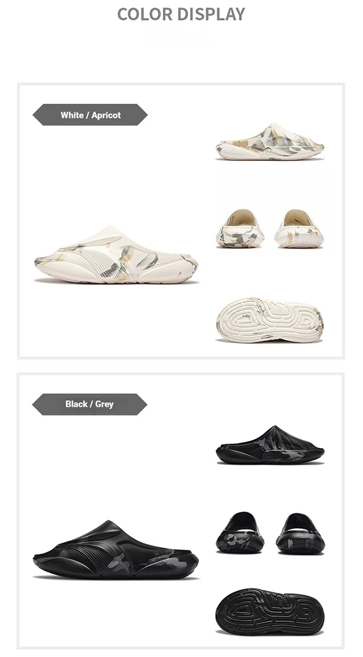361 Degrees Furious Slippers 2.0 Men's and Women's Soft Comfortable Resilience Durable Skidproof Outdoor Home Slippers 672621110