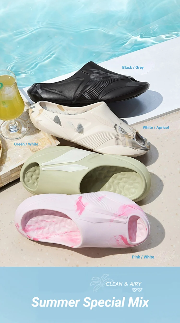361 Degrees Furious Slippers 2.0 Men's and Women's Soft Comfortable Resilience Durable Skidproof Outdoor Home Slippers 672621110