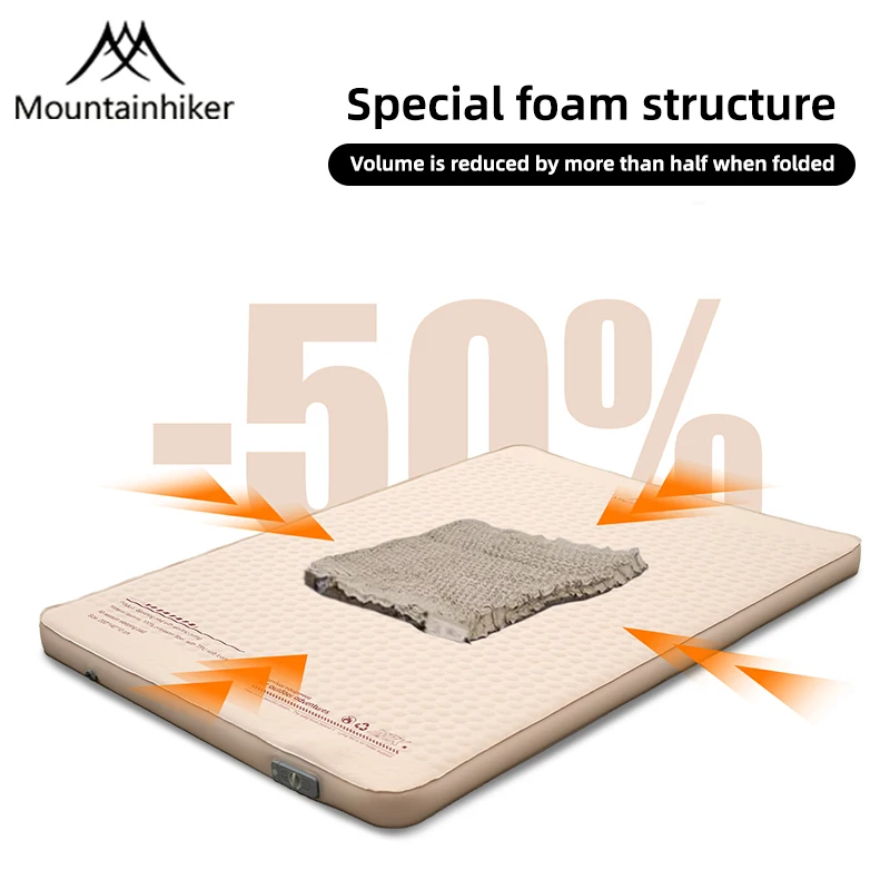 MOUNTAINHIKER New Upgrade Inflatable Mattress 10CM Thick Portable Sleeping Pad Mat with Storage Bag for Camping