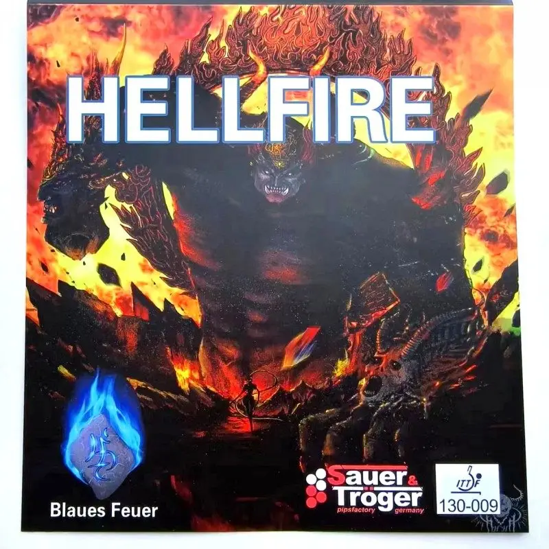 NEW HELLFIRE Table Tennis Rubber OX ITTF Approved Anti-Arc Pingpong Rubber Long Pips Mediun Particle Table Tennis Single Rubber