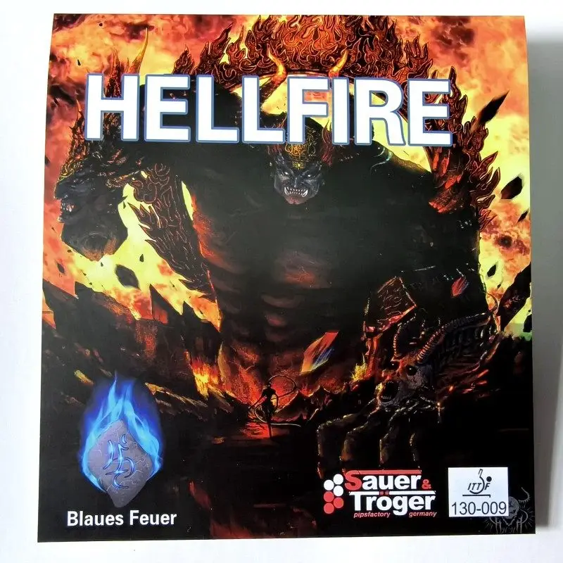 NEW HELLFIRE Table Tennis Rubber OX ITTF Approved Anti-Arc Pingpong Rubber Long Pips Mediun Particle Table Tennis Single Rubber