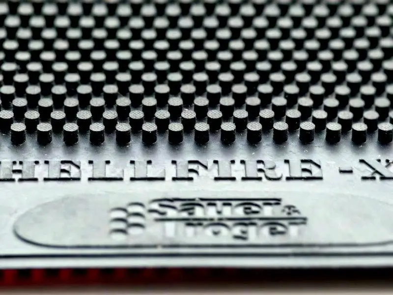 NEW HELLFIRE Table Tennis Rubber OX ITTF Approved Anti-Arc Pingpong Rubber Long Pips Mediun Particle Table Tennis Single Rubber