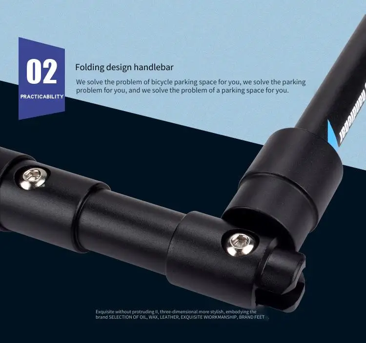 Quick-Release Aluminum Alloy Foldable Handlebar For Electric Scooter/MTB/Folding Bike, Diameter 25.4mm/31.8mm