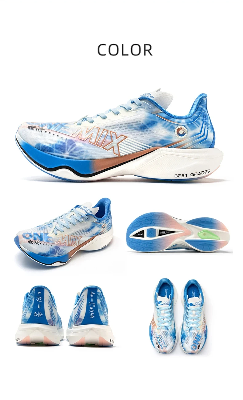 ONEMIX Marathon Nylon Carbon Board Running Racing Shoes, Professional Stable Support, Shock-relief, Ultra-light Rebound Man Snea