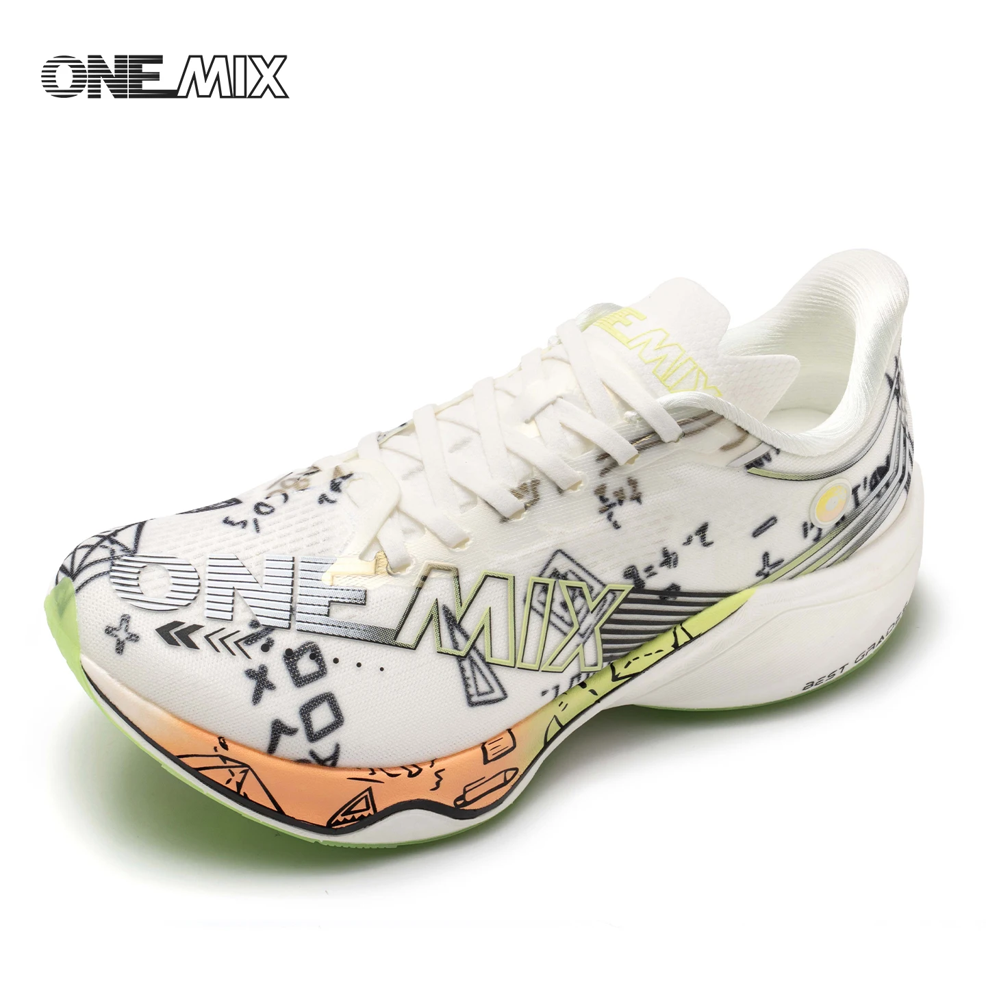 ONEMIX Marathon Nylon Carbon Board Running Racing Shoes, Professional Stable Support, Shock-relief, Ultra-light Rebound Man Snea