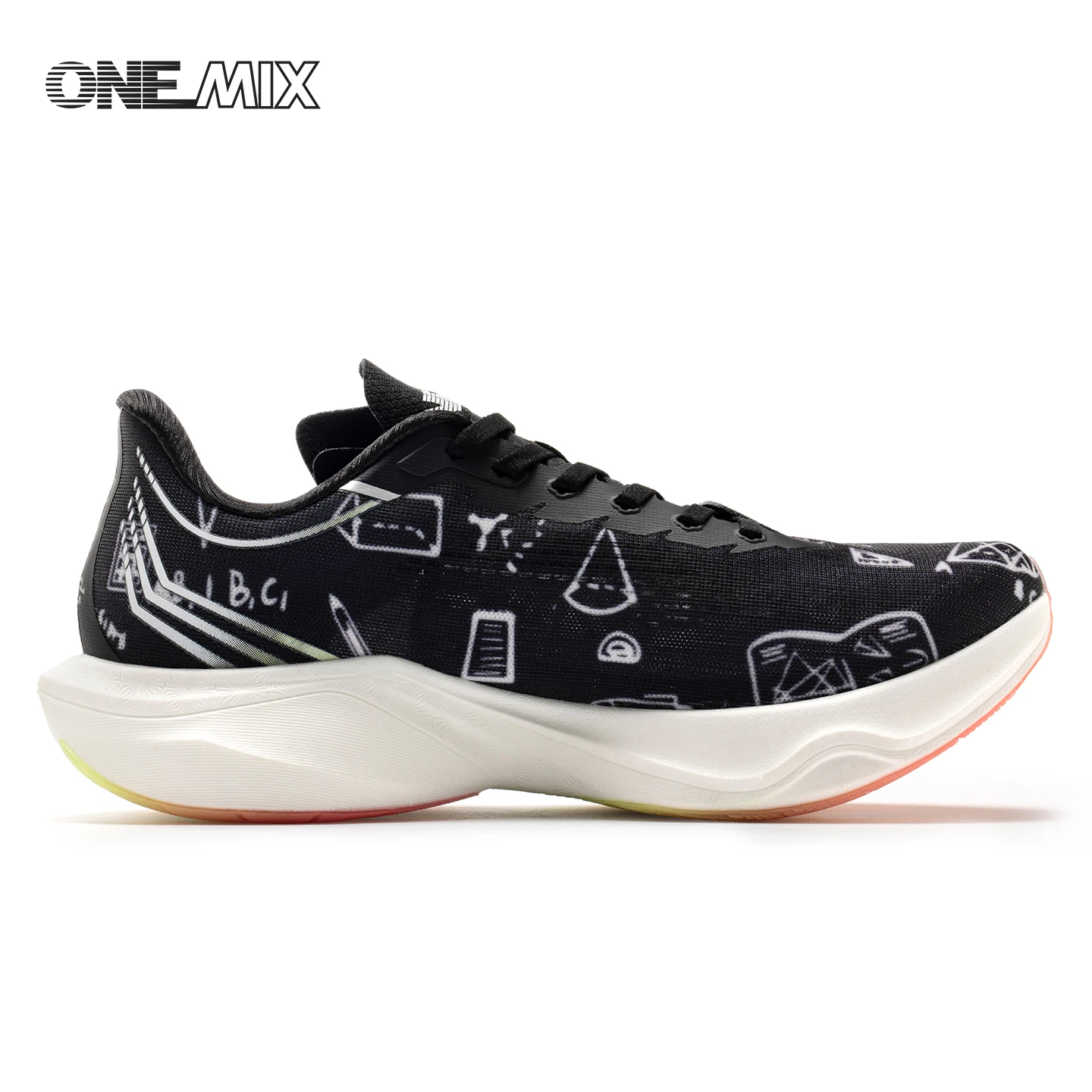 ONEMIX Marathon Nylon Carbon Board Running Racing Shoes, Professional Stable Support, Shock-relief, Ultra-light Rebound Man Snea