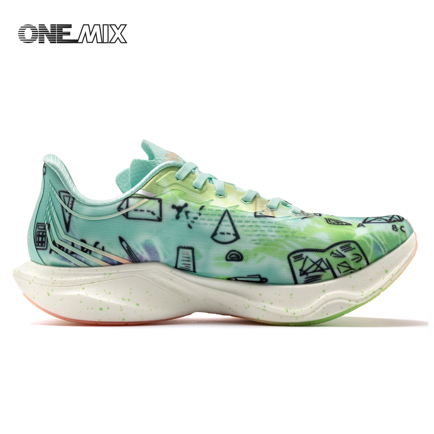 ONEMIX Marathon Nylon Carbon Board Running Racing Shoes, Professional Stable Support, Shock-relief, Ultra-light Rebound Man Snea