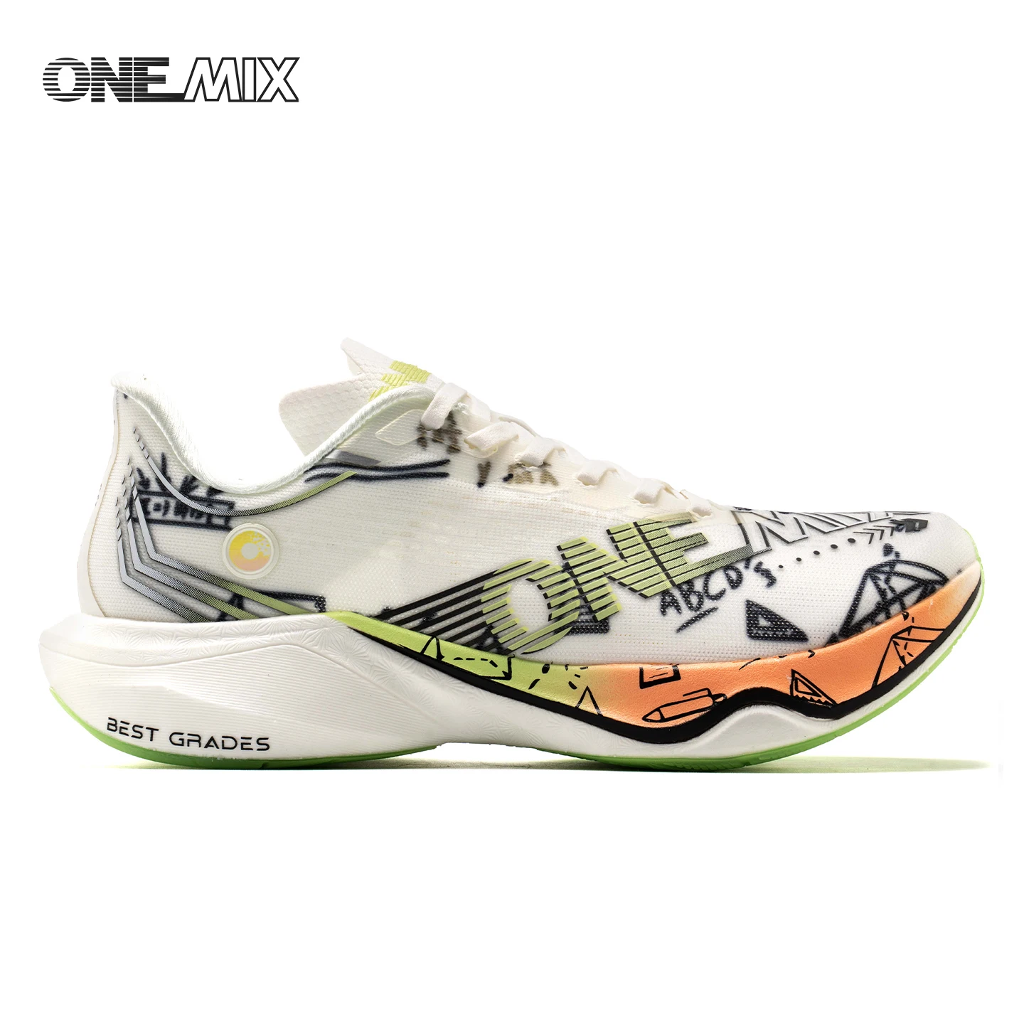 ONEMIX Marathon Nylon Carbon Board Running Racing Shoes, Professional Stable Support, Shock-relief, Ultra-light Rebound Man Snea