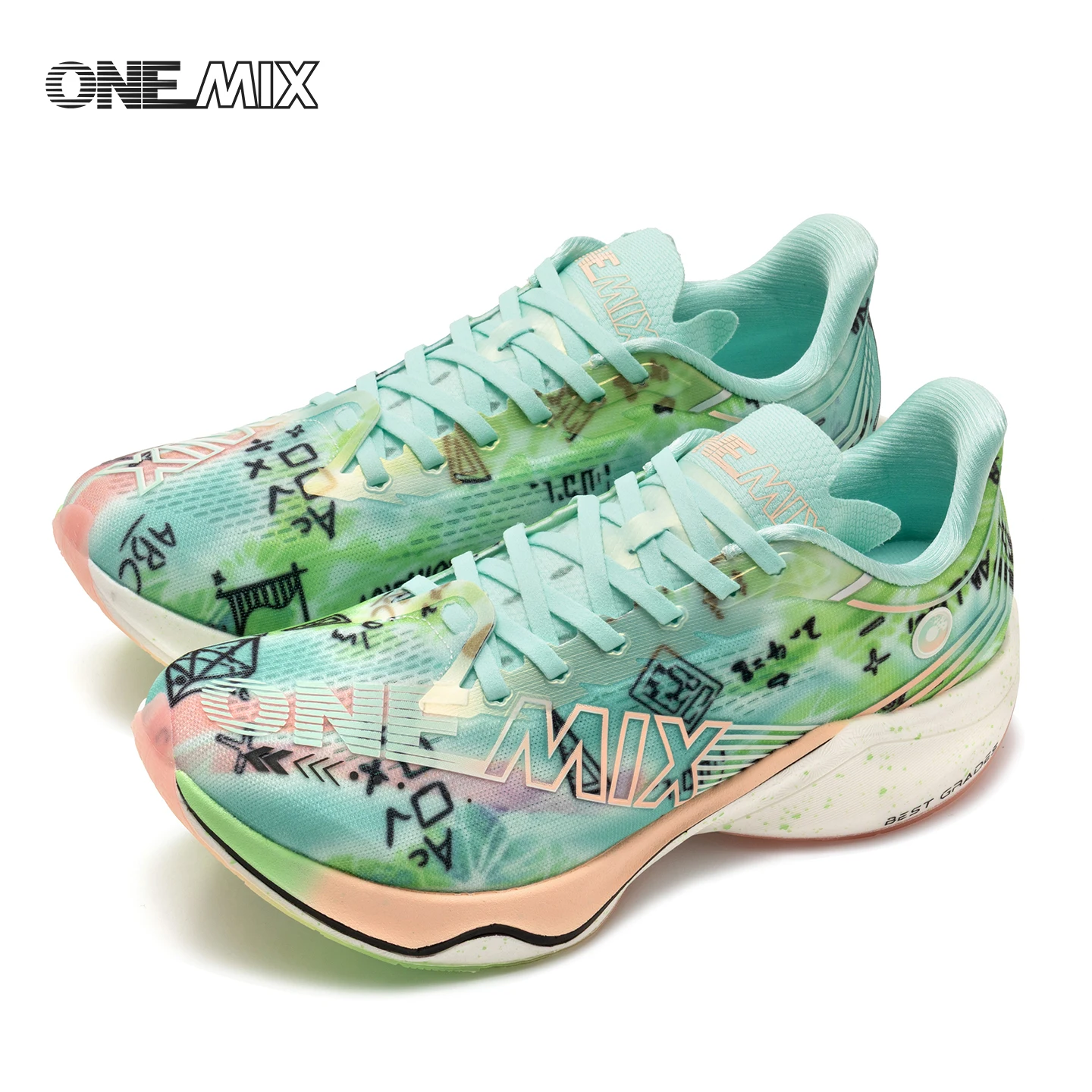 ONEMIX Marathon Nylon Carbon Board Running Racing Shoes, Professional Stable Support, Shock-relief, Ultra-light Rebound Man Snea