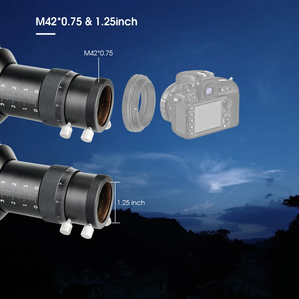 Svbony SV106 Guide Scope 50mm/60mm and 1.25'' UHC and UV-IR Elimination of Light Pollution Filters for Astro Observation