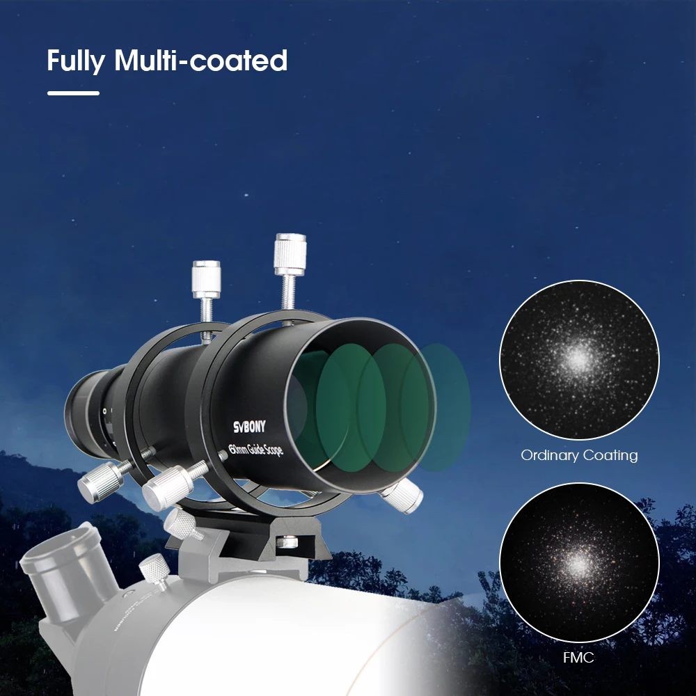 Svbony SV106 Guide Scope 50mm/60mm and 1.25'' UHC and UV-IR Elimination of Light Pollution Filters for Astro Observation