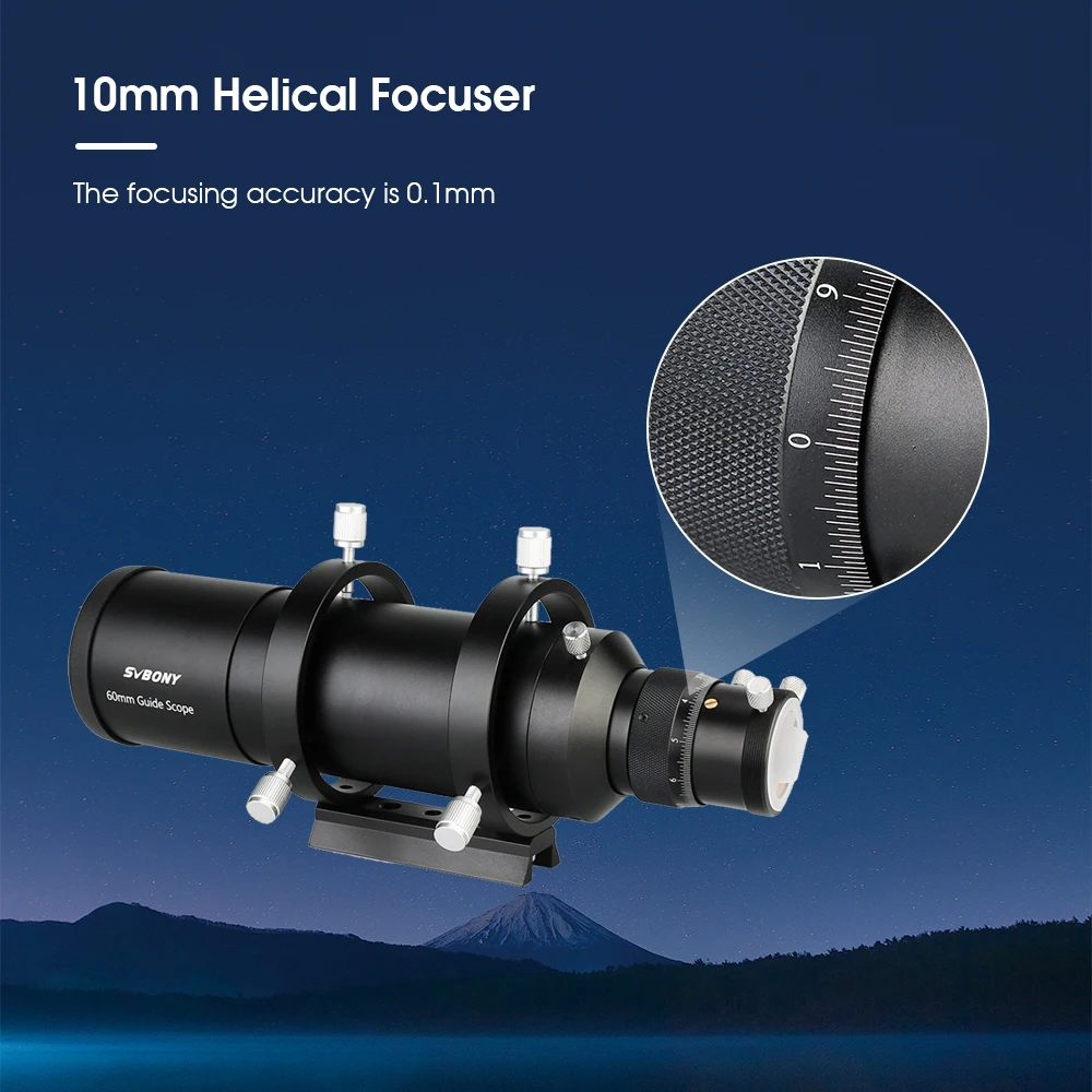 Svbony SV106 Guide Scope 50mm/60mm and 1.25'' UHC and UV-IR Elimination of Light Pollution Filters for Astro Observation