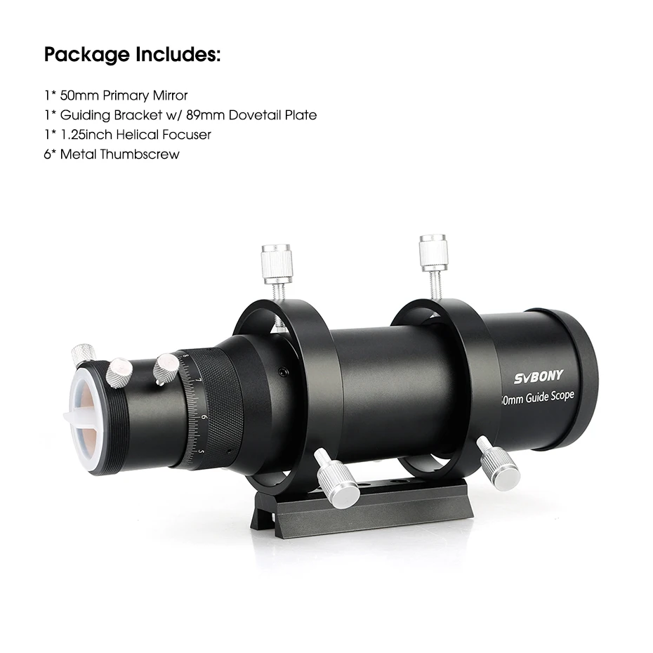 Svbony SV106 Guide Scope 50mm/60mm and 1.25'' UHC and UV-IR Elimination of Light Pollution Filters for Astro Observation