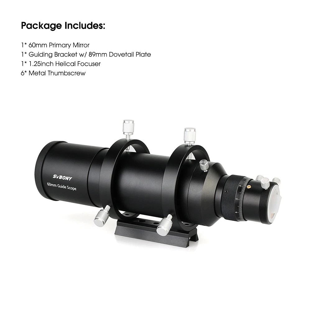 Svbony SV106 Guide Scope 50mm/60mm and 1.25'' UHC and UV-IR Elimination of Light Pollution Filters for Astro Observation