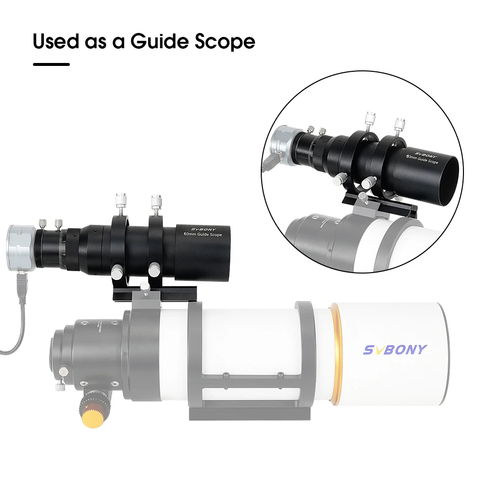 Svbony SV106 Guide Scope 50mm/60mm and 1.25'' UHC and UV-IR Elimination of Light Pollution Filters for Astro Observation