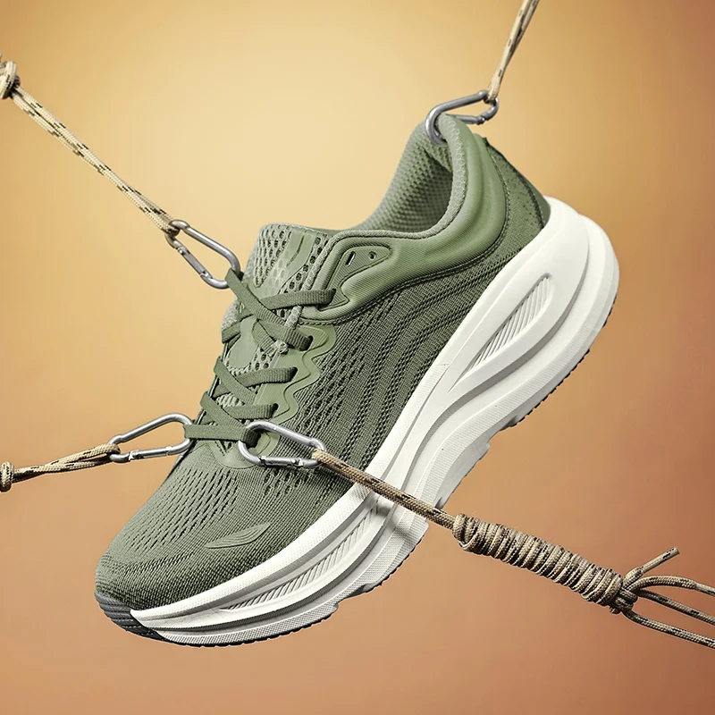 Men's Running Shoes Mesh Luxury shoes Couple Off-road Outdoor Sneakers Trainer Shoes Cushioning Breathable Race Non-Slip Fashion