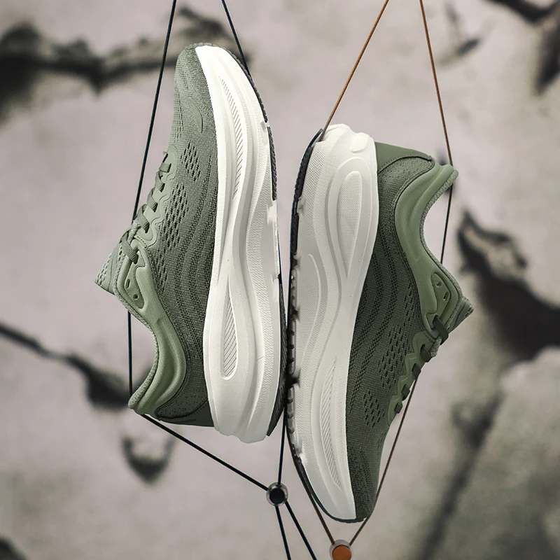 Men's Running Shoes Mesh Luxury shoes Couple Off-road Outdoor Sneakers Trainer Shoes Cushioning Breathable Race Non-Slip Fashion