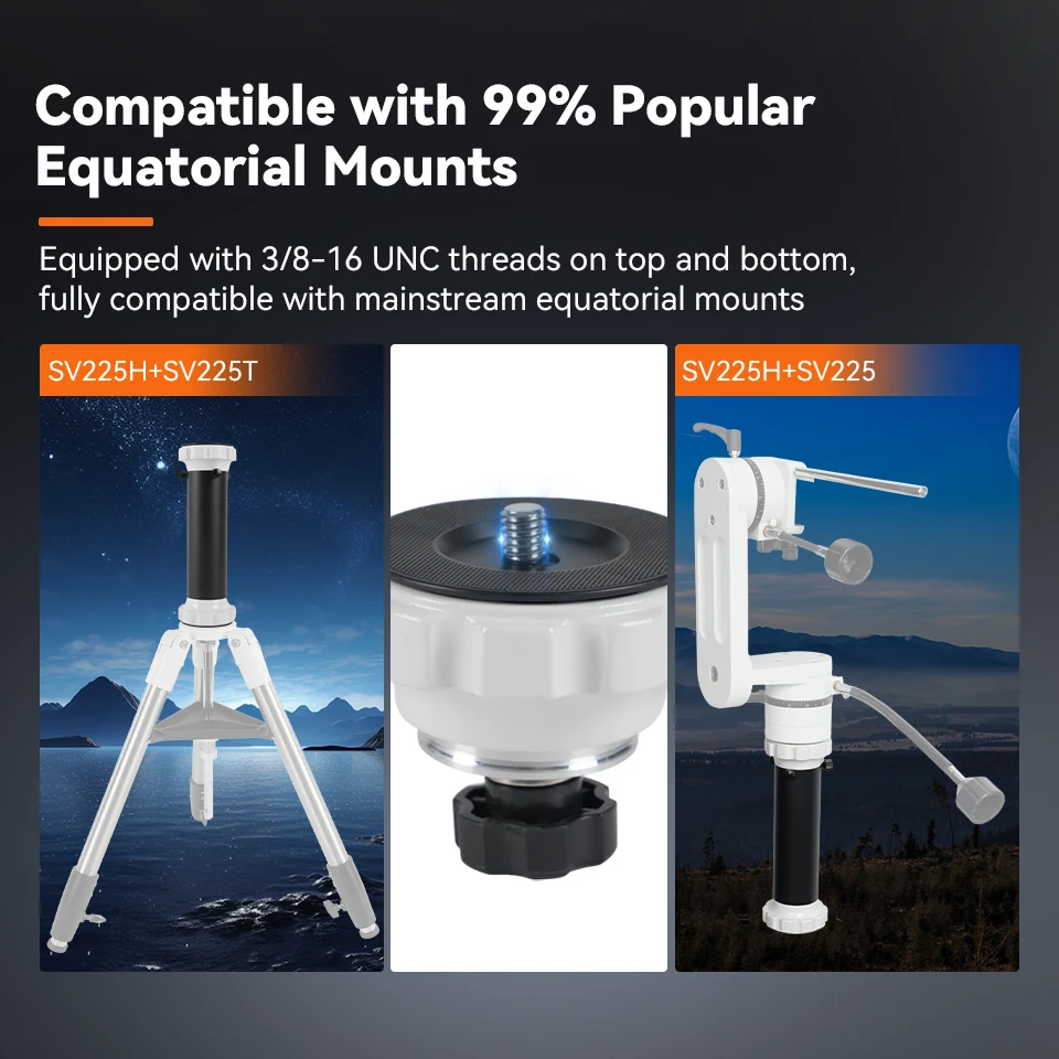 Svbony SV225H Telescope Tripod Riser Azimuth Mount Riser Compatible with Mainstream Alt-Azimuth Astronomical Mounts