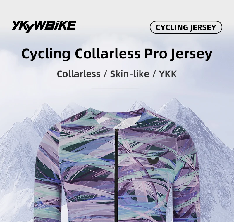 YKYWBIKE Men's Cycling Suit Jersey Slim Fit Road Bike Kits Bib Shorts Bicycle Clothing Pro Team Riding Summer Maillot Sets