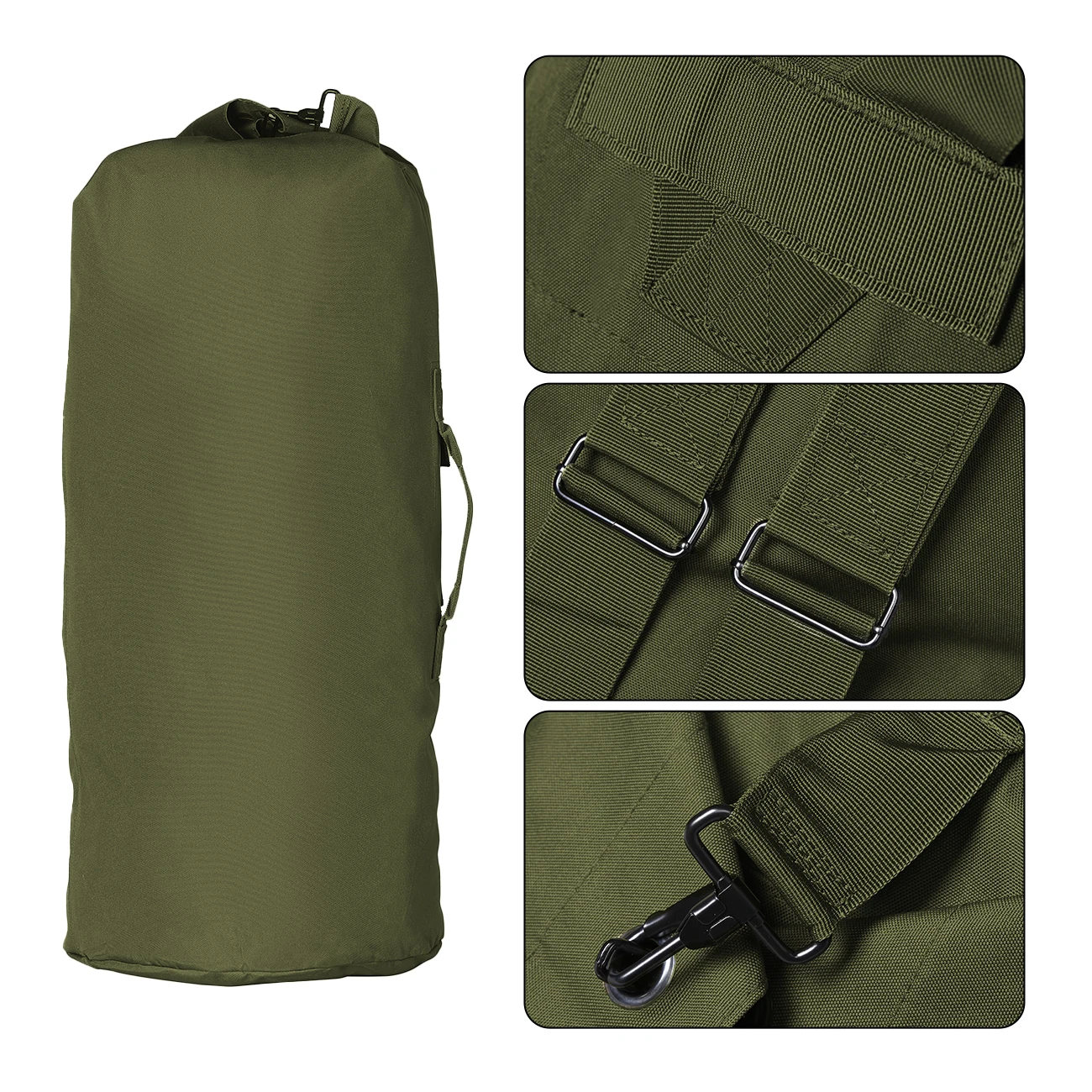 YAKEDA 70L Large Capacity Water Bucket Bag Adjustable Shoulder Strap Side Belt with Small Pockets for Outdoor Sports
