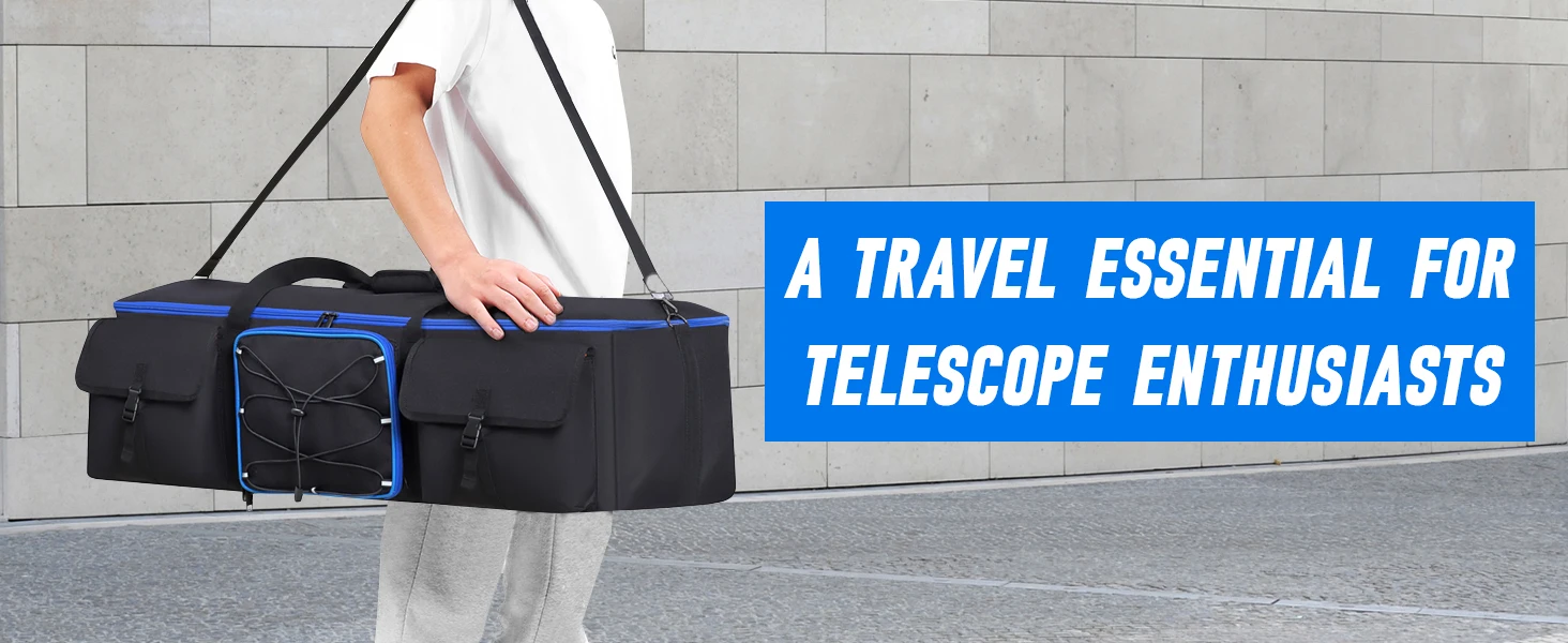 Large Telescope Bag 50 inch Telescope Carrying Case for Tripod Padded Telescope Storage Bag Telescope Accessories Carry Case