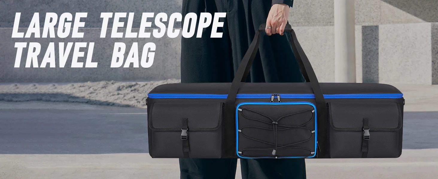 Large Telescope Bag 50 inch Telescope Carrying Case for Tripod Padded Telescope Storage Bag Telescope Accessories Carry Case