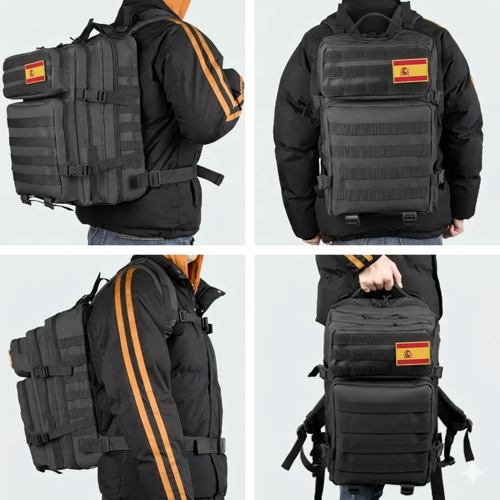 50L Tactical Backpack Large Capacity Outdoor Rucksack 3 Day Fitness Hiking Bag Hiking Camping Gear Backpacks