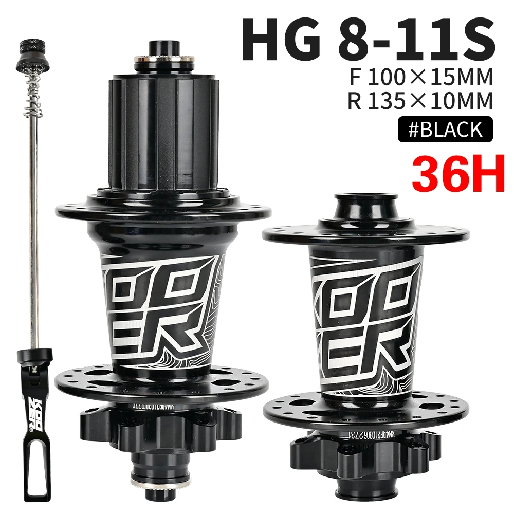 KOOZER XM490 Rear MTB Hub 6 Pawls 72 Clicks 4 Sealed Bearings QR 10x135 Thru 12x142 28/32/36H Disc Brake 8-12S Mountain Bike Hub