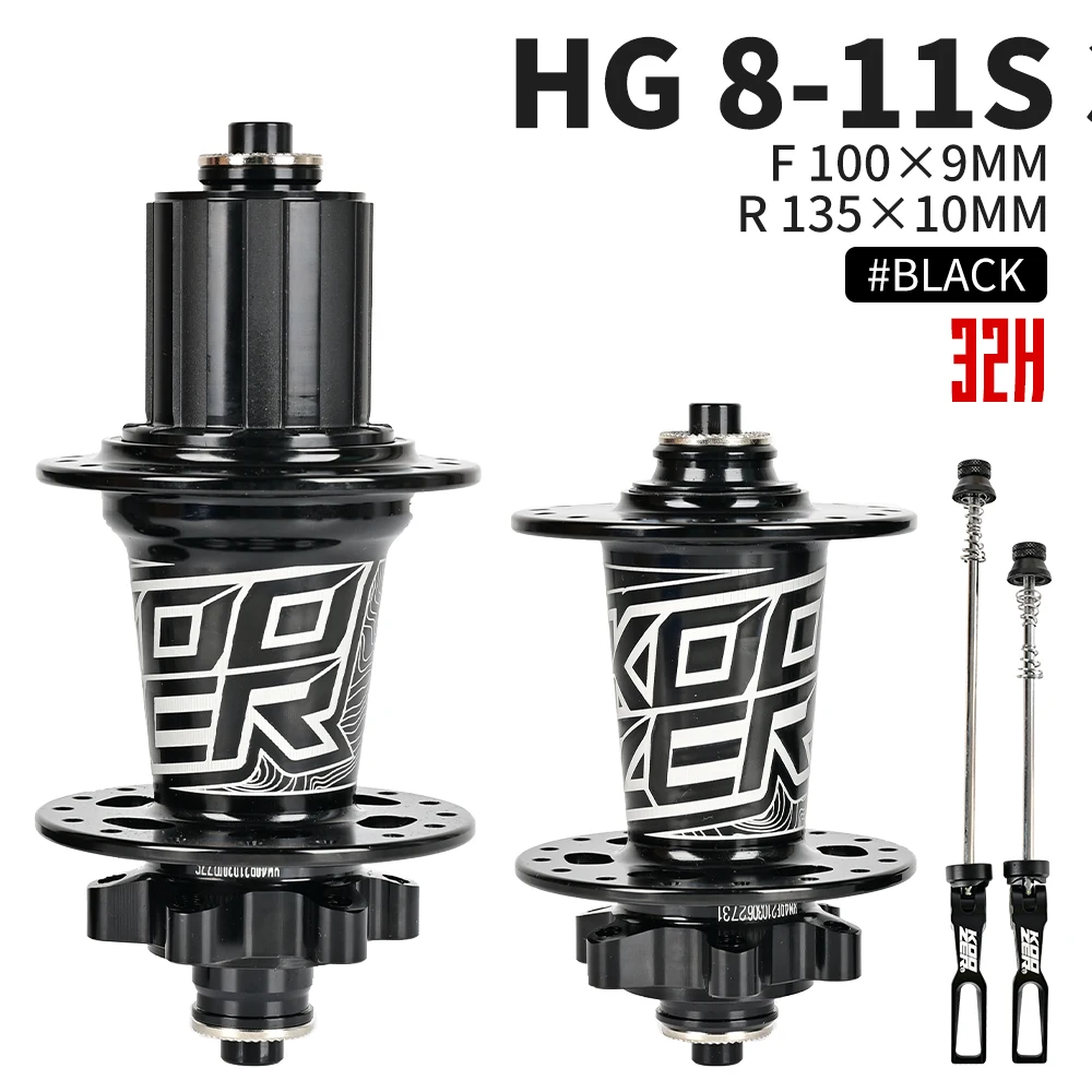 KOOZER XM490 Rear MTB Hub 6 Pawls 72 Clicks 4 Sealed Bearings QR 10x135 Thru 12x142 28/32/36H Disc Brake 8-12S Mountain Bike Hub