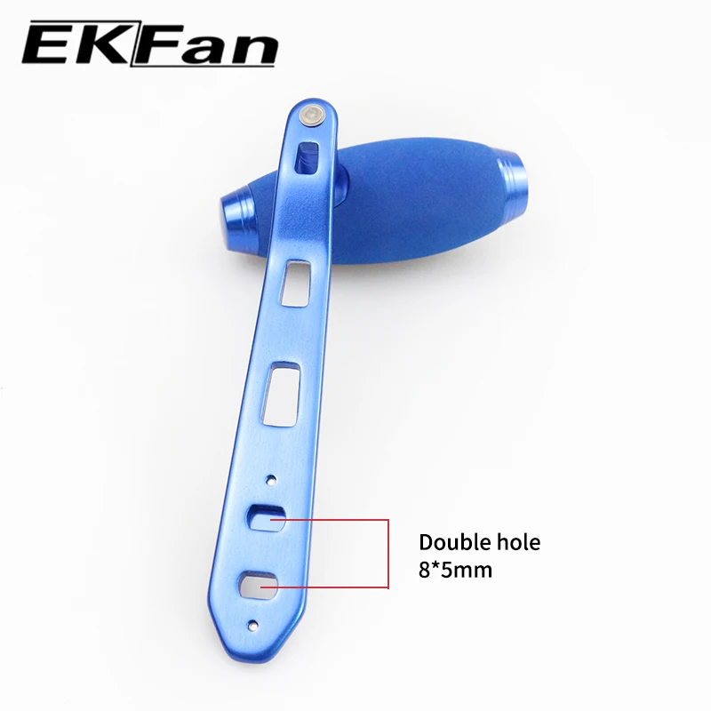 EKFan 135MM Aluminum Alloy EVA Knob Jigging Baitcasting Fishing Reel Handle for A/S/D 7*4/8*5mm Hole Lure Reel DIY Parts