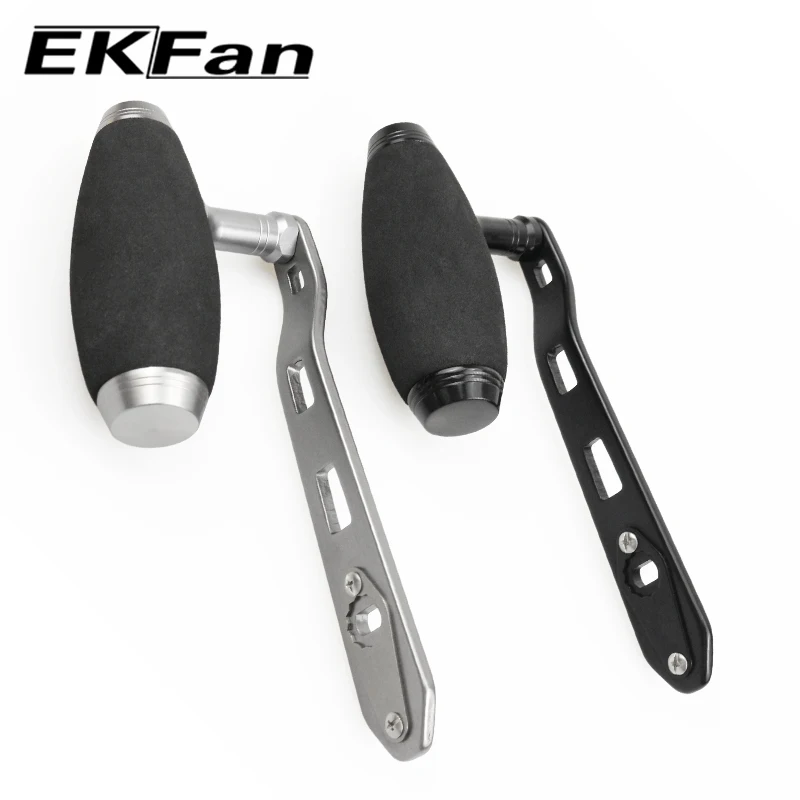EKFan 135MM Aluminum Alloy EVA Knob Jigging Baitcasting Fishing Reel Handle for A/S/D 7*4/8*5mm Hole Lure Reel DIY Parts