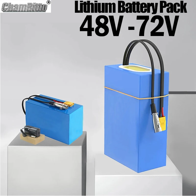 48V 52V 60V 72V ebike chamrider 2000W 3000W 1500W High Power Battery 20ah 30ah 40ah 50ah Electric scooter 21700 Lithium Batterij