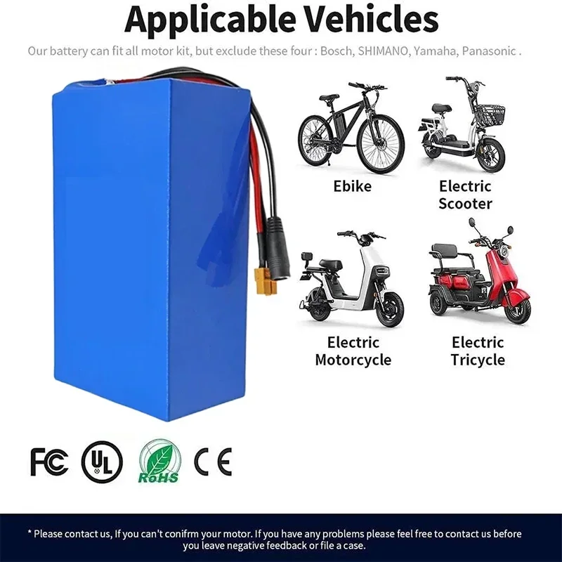 48V 52V 60V 72V ebike chamrider 2000W 3000W 1500W High Power Battery 20ah 30ah 40ah 50ah Electric scooter 21700 Lithium Batterij