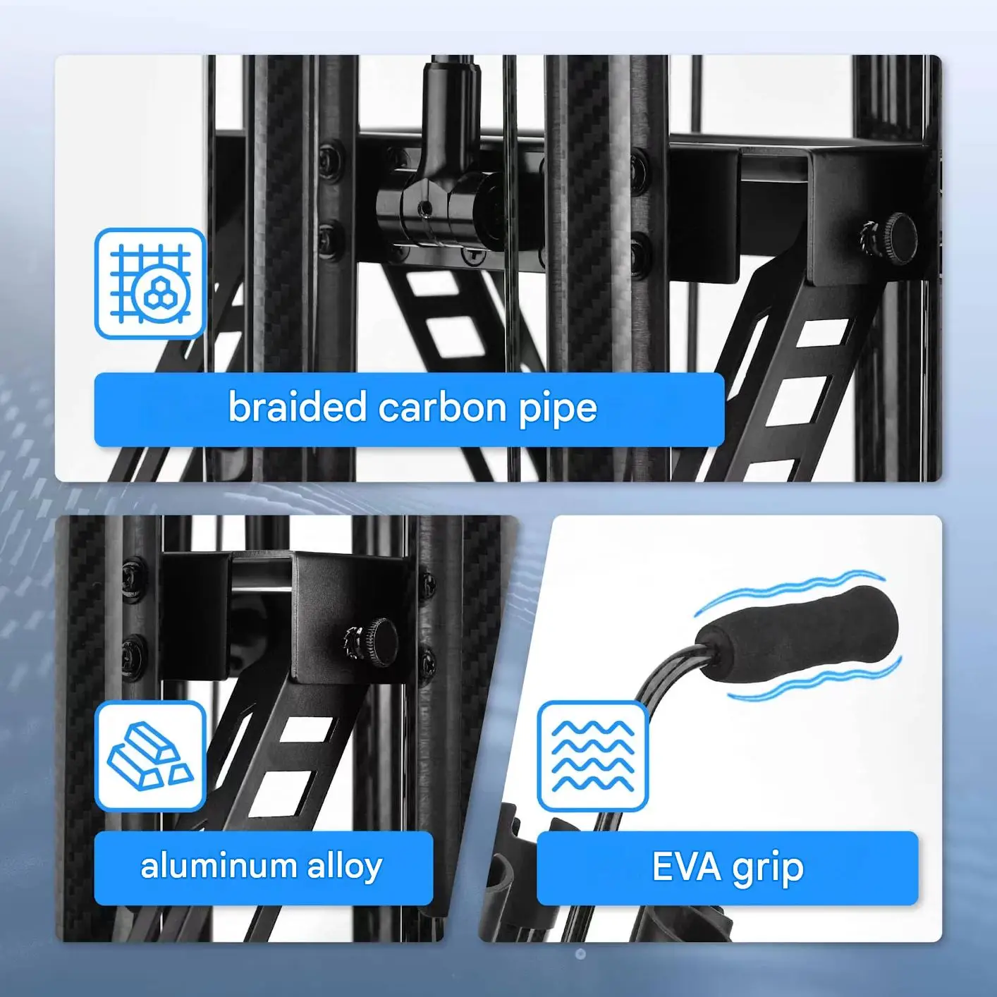 Gomexus P6 Rod Stand for Area Trout, Carbon, 6-Piece Storage Foldable New Others Condition