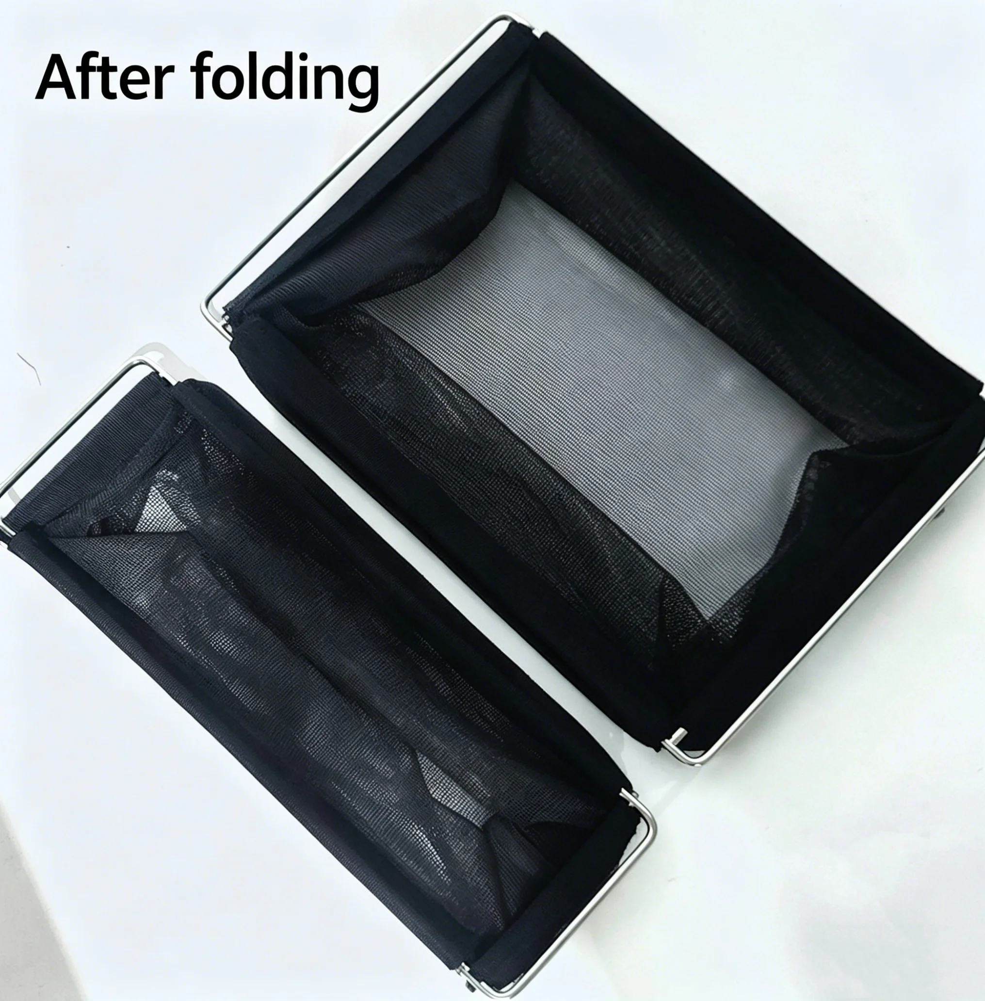Portable 1 Unit Net Drain Basket Outdoor IGT Camping Folding Storage Box 1 Unit Lightweight Mesh Drain Basket IGT Accessories