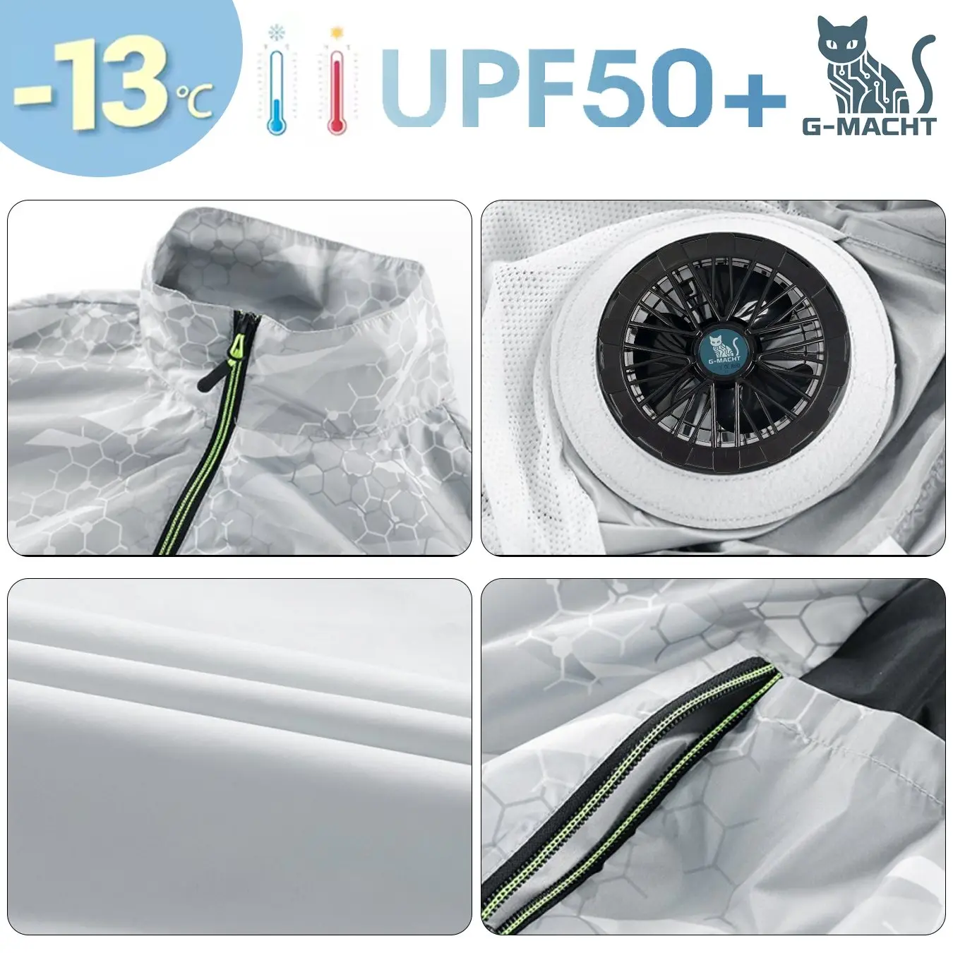 NEWS USB 12V/5V 4Fan Couples Summer Breathable Cooling Vest Sleeveless Fan Air Conditioner Jacket Heat Resistant Outdoor Workwea