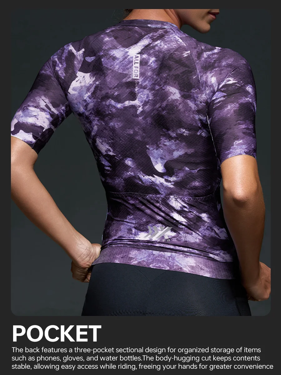 X-TIGER Women's Cycling Jersey Summer Slim Fit Breathable Quick-drying Cycling Jersey Mountain Road Bicycle Pro Cycling Jersey