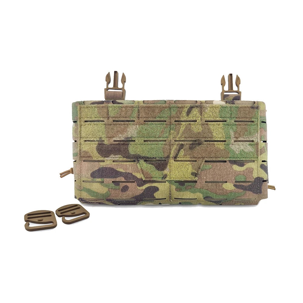 New Tactical Chest Hanging Main Body Front Panel Bag for ARC Placard V4 Vest Triple 5.56 Magazine Storage Pouch