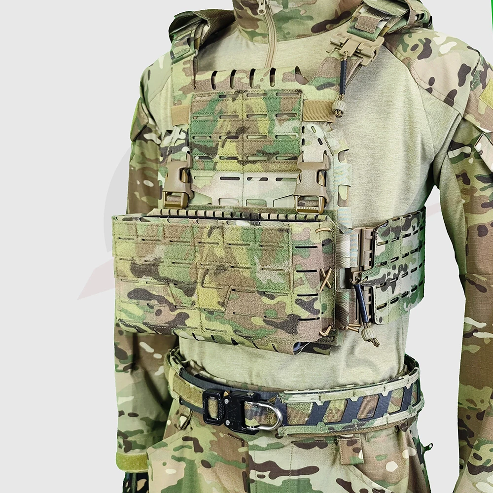 New Tactical Chest Hanging Main Body Front Panel Bag for ARC Placard V4 Vest Triple 5.56 Magazine Storage Pouch