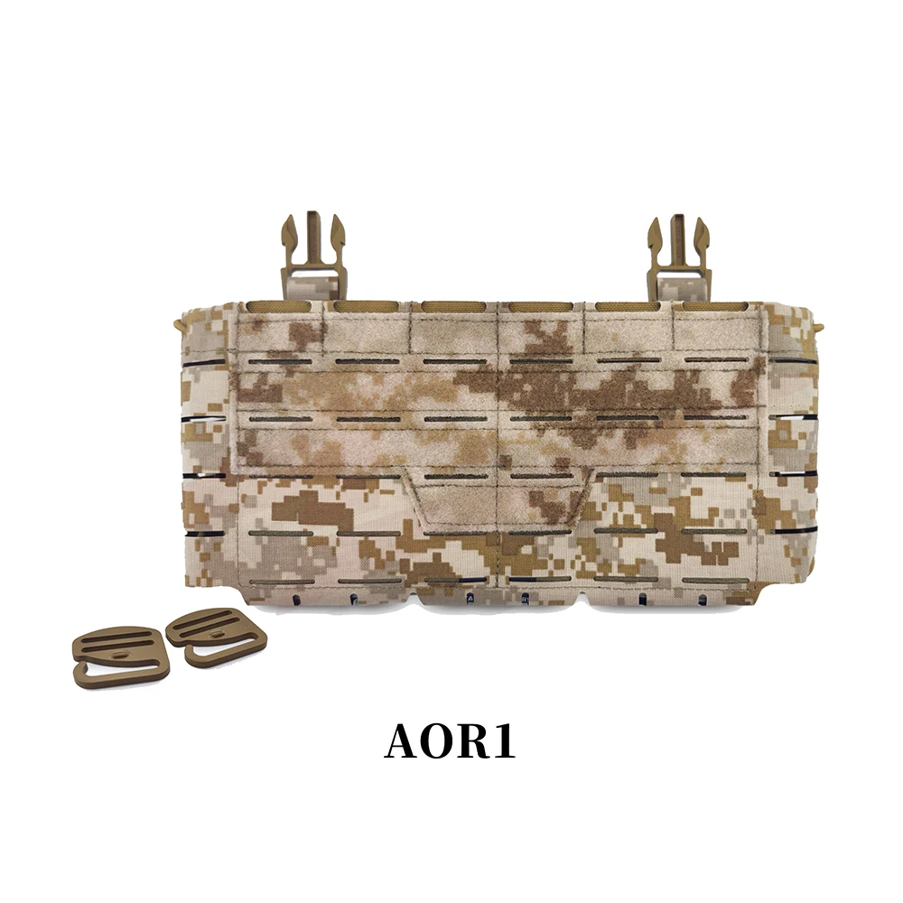 New Tactical Chest Hanging Main Body Front Panel Bag for ARC Placard V4 Vest Triple 5.56 Magazine Storage Pouch