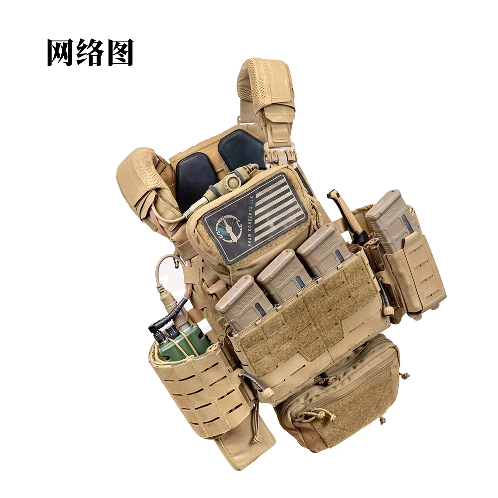 New Tactical Chest Hanging Main Body Front Panel Bag for ARC Placard V4 Vest Triple 5.56 Magazine Storage Pouch